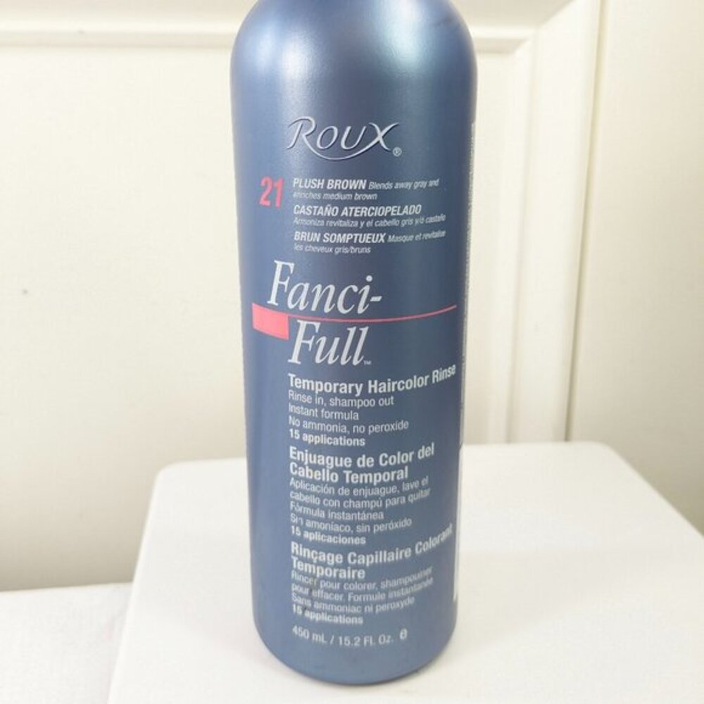 Roux Fanci-Full Temporary Color Rinse 21‎ Plush Brown 15.2 oz READ